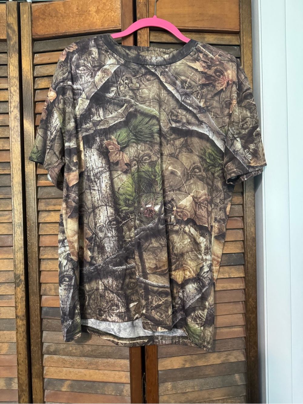 Men's Realtree-Style Brown Camo Short Sleeve Shirt
